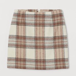 H&M wool blend short skirt size 10